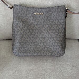 Michael Kors Brown Monogram Crossbody Bag